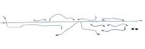 Performance Products® - Porsche® 10-Piece Hydraulic Brake Line Kit For Dual Circuit Cars, 1969-1971 (911)