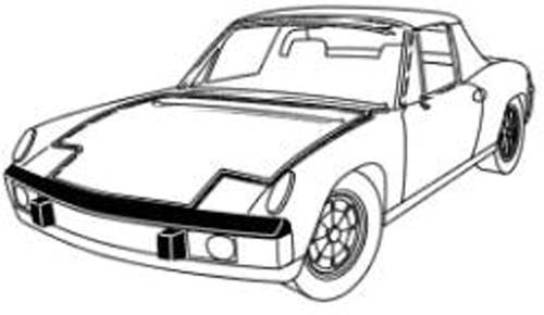 Performance Products® - Porsche® Interior Mirror Adhesive Pad, 1965-1977 (911/912/914)