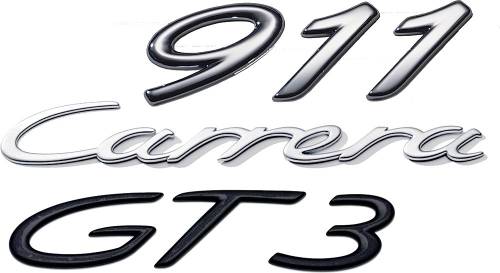 GENUINE PORSCHE - Porsche® Original Emblem, Black, 1972-1973 (911E)
