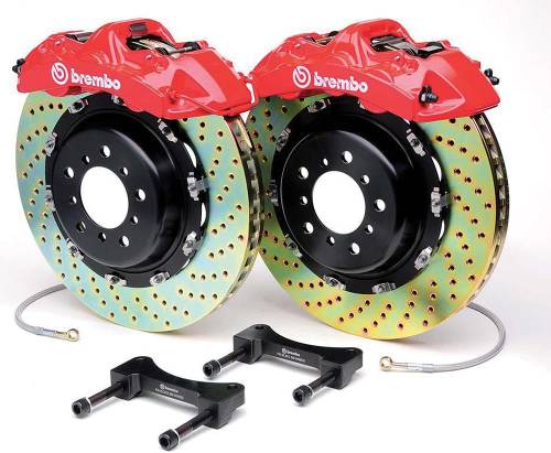 Performance Products® - Porsche® Big Brake Kit, Brembo GT, Front 16"-6 Piston, Black, For Cayenne®, 2003-2011