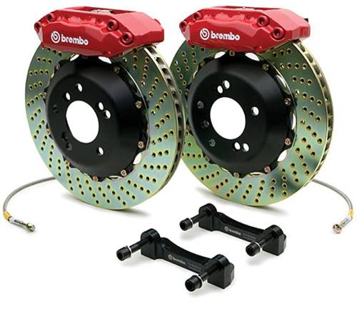 Performance Products® - Porsche® Brembo GTP Brake System, Rear Kit, Silver Calipers, Fits Turbo, 1980-1989 (911)
