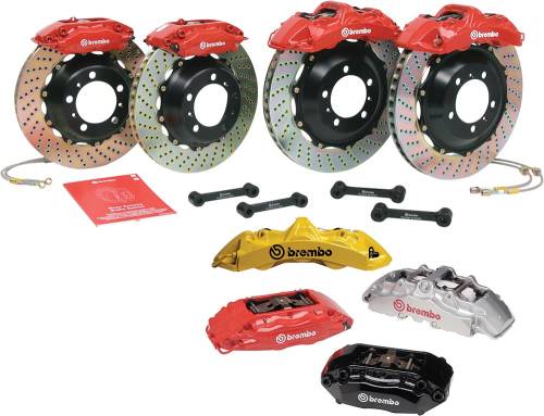 Performance Products® - Porsche® Big Brake Kit, Brembo GT, Front 14"-4 Piston, Black, Fits Turbo, 1980-1989