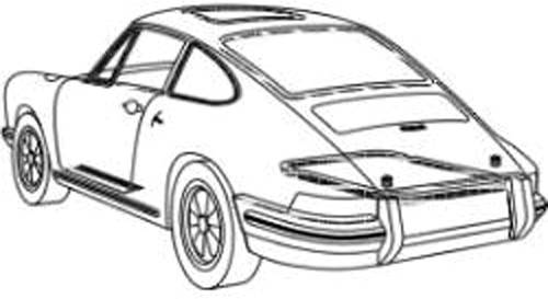 GENUINE PORSCHE - Porsche® Engine Compartment Seal, Front, For Rail Install