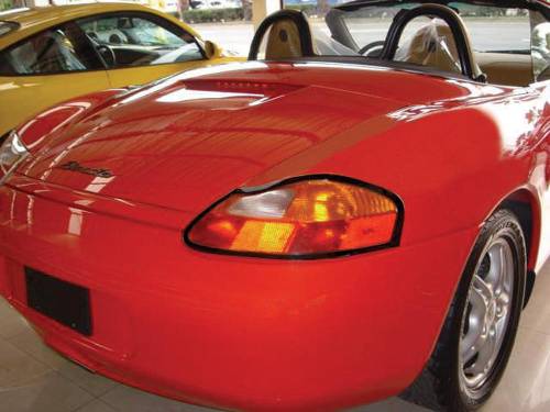Performance Products® - Porsche® Taillight Trim, Rear Black, For Boxster, 1997-2004