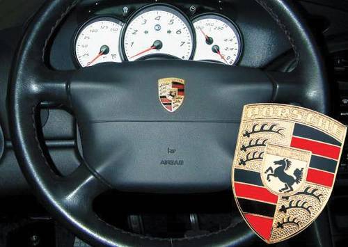 Performance Products® - Porsche® Horn Pad Crest Emblem Kit, 1965-2018