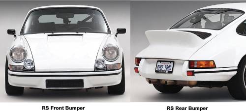Performance Products® - Porsche® Rear Bumper, RSR, For 11" Flare, 1969-1973 (911S/912)