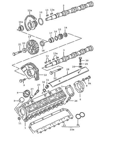 GENUINE PORSCHE - Porsche® Camshaft Bolt Washer, 1978-1984 (928)