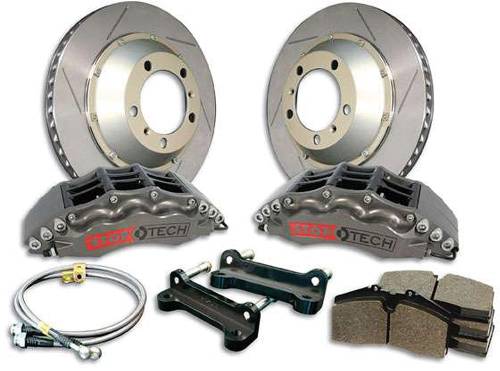 Performance Products® - Porsche® StopTech Big Brake Kit, Front Silver 6 Piston Calipers/Drilled Rotors (355x35)