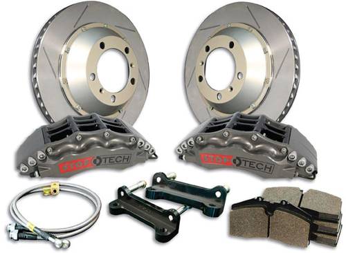 Performance Products® - Porsche® StopTech Big Brake Kit, Rear Red Calipers/Slotted Rotors (355x32)