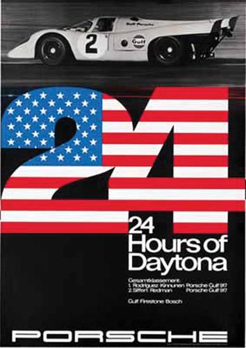 Performance Products® - Porsche® 24 Hours Of Daytona 1970 - Porsche Gulf 917 Poster