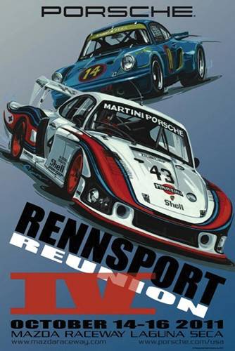 Performance Products® - Porsche® Rennsport Reunion IV-October 14-16 Original Poster, 2011